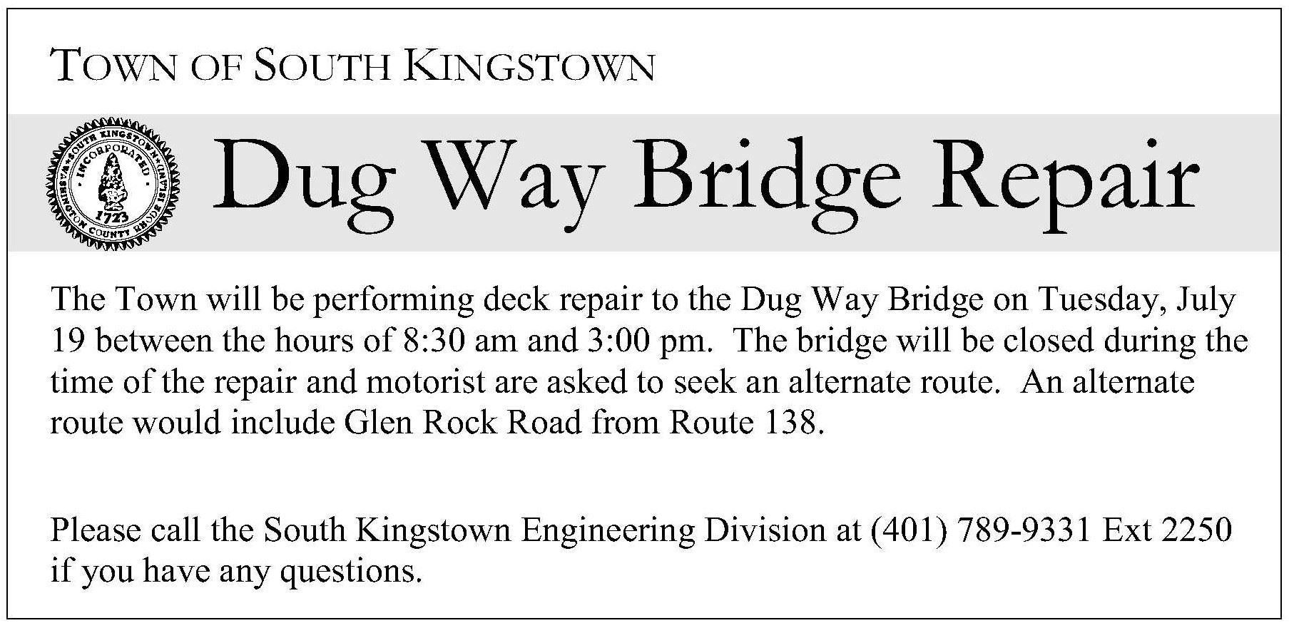 Deck Repair-Public Notice