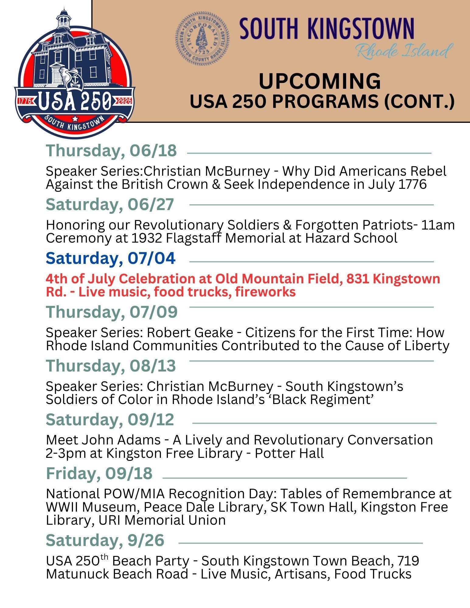 listing of SK 250 events p2