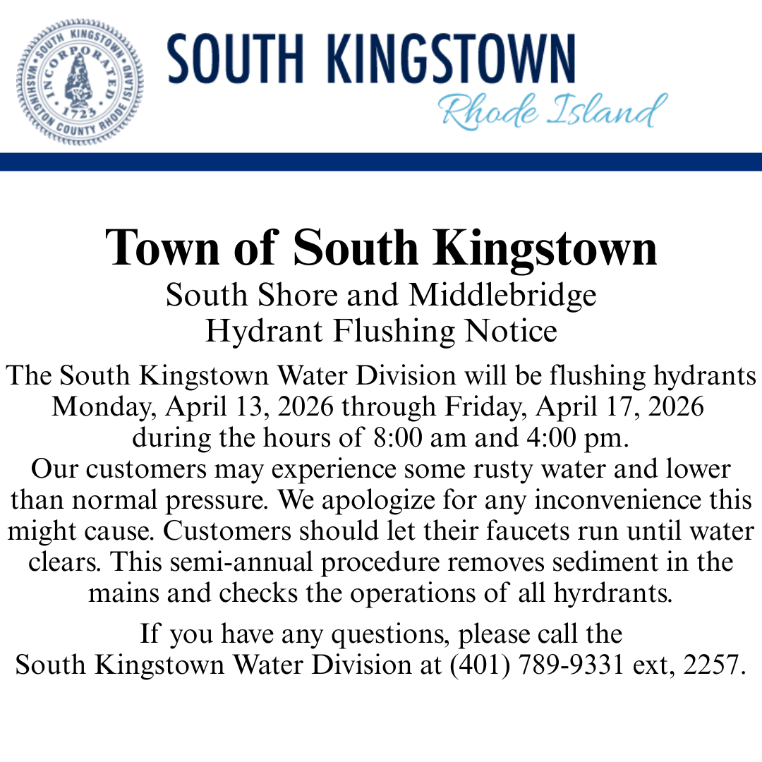 Hydrant Flushing April 2026